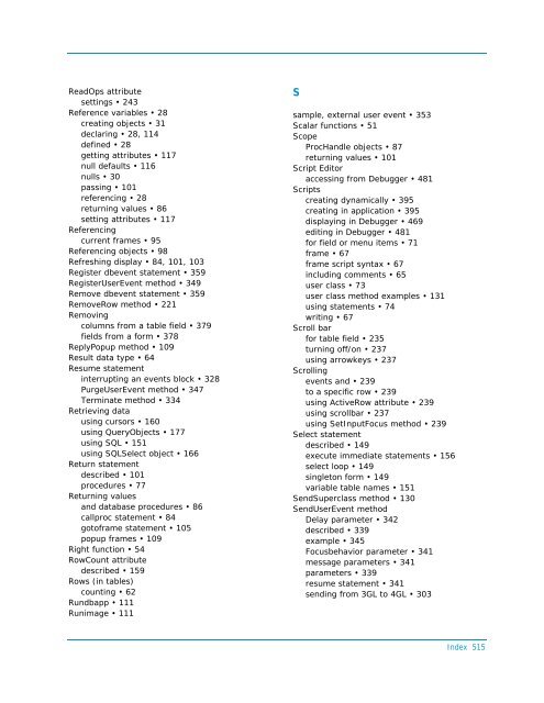 Programming Guide - Actian