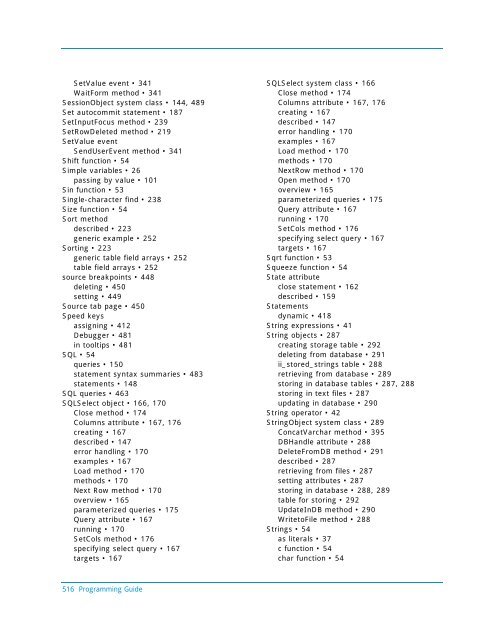 Programming Guide - Actian