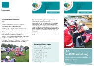 Flyer AG Notfalldarstellung - JRK KV Villingen-Schwenningen