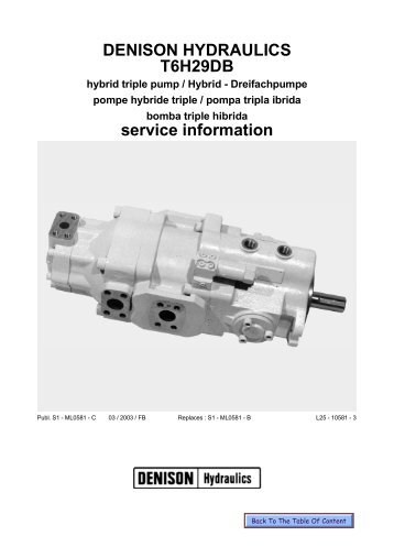 T6H29DB - DDKS Industries, hydraulic components distributor