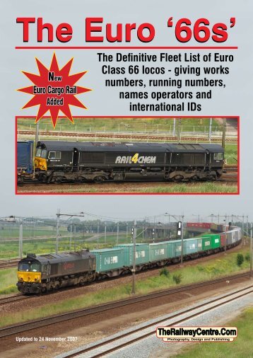 The Definitive Fleet List of Euro Class 66 locos - giving works ...