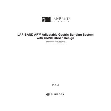 LAP-BAND AP™ Adjustable Gastric Banding System with - Allergan