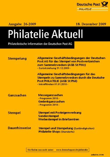 Stempel - Deutsche Post - Philatelie