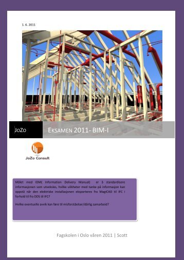 Eksamen 2011- BIM-I - buildingSMART