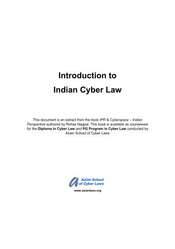 Introduction to Indian Cyber Law - Department of Information ...
