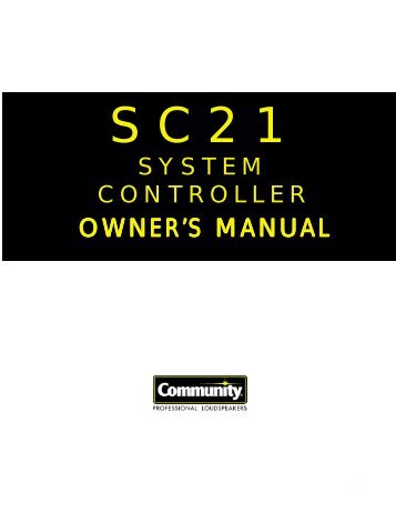 SC21.1 - Community Professional Loudspeakers