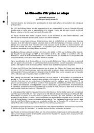 Version PDF - Patrice sur la Trace de la Chouette d'Or