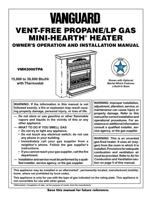 mini hearth propane heater