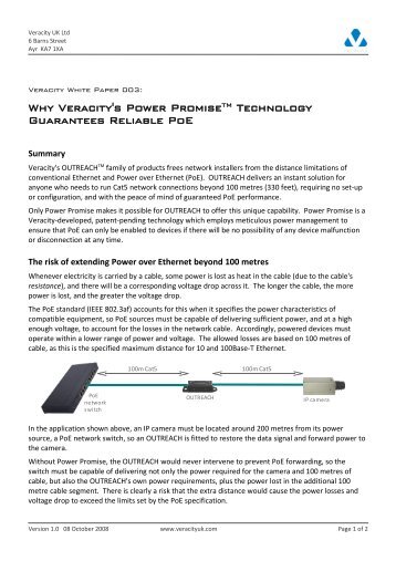 VWP-003 Power Promise Technology - Veracity