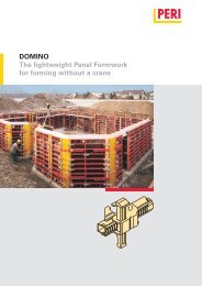 DOMINO The lightweight Panel Formwork for forming without ... - Peri