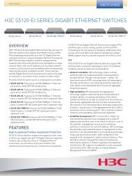 H3C S5120-EI Series Gigabit Ethernet Switches