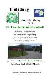 Ausschreibung - FreischÃ¼tz Zeitlarn