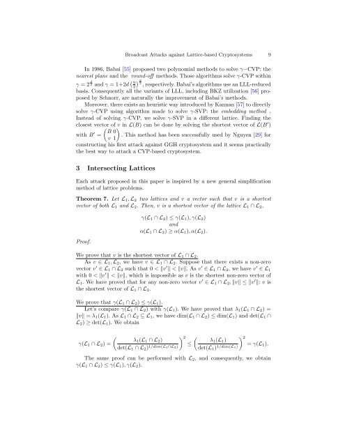Broadcast Attacks against Lattice-based Cryptosystems*