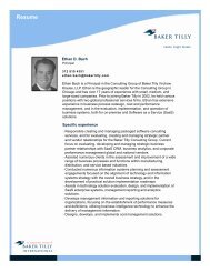 Resume - Baker Tilly