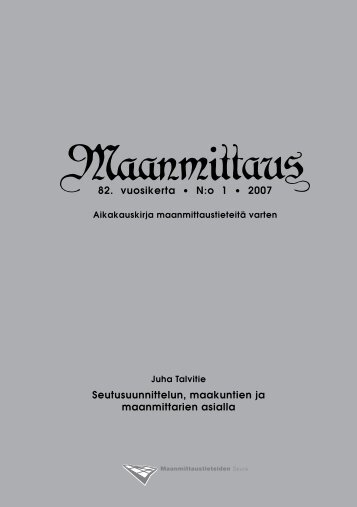pdf (4,3 Mt) - Maanmittaustieteiden Seura - Geodeettinen laitos