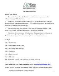 the pdf file on how to write a Case Report - The Upledger Institute