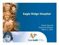 Eagle Ridge Hospital Service Review