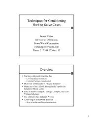 Working with Hard-To-Solve Power Flow Cases - PowerWorld