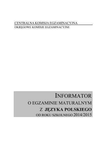 JÄzyk polski - Centralna Komisja Egzaminacyjna