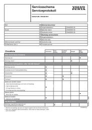 Serviceschema Serviceprotokoll - Volvo Penta Service