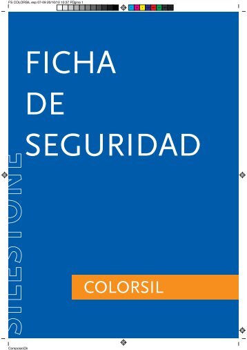 Ficha de Seguridad Colorsil - Silestone