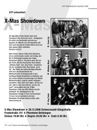 X-Mas Showdown - CITY Stadtmagazin