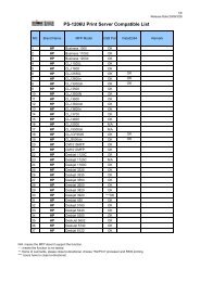 PS-1206U Print Server Compatible List - Edimax