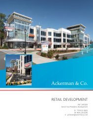 Retail development - Ackerman & Co.