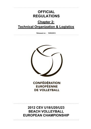 Chapter 2 - Technical Organization & Logistics - CEV