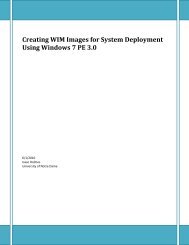 Creating WIM images of Windows XP for system deployment using ...