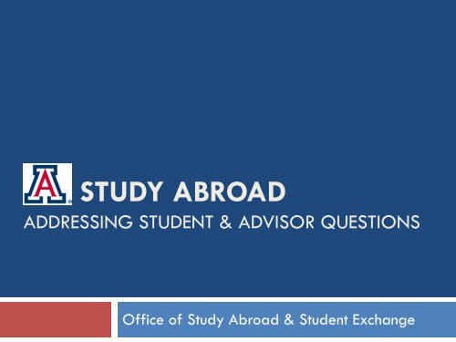 PDF slides from Study Abroad Presentation