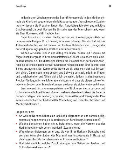 Homophobie in der Einwanderungsgesellschaft - Berlin.de