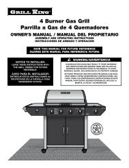 4 Burner Gas Grill Parrilla a Gas de 4 Quemadores - Brinkmann