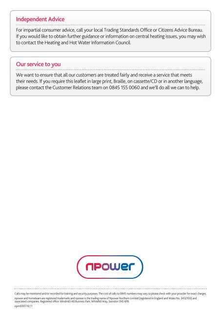 Putting things right - Npower