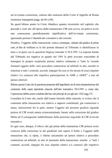 sentenza della Corte d'Appello di Milano - Lider-Lab