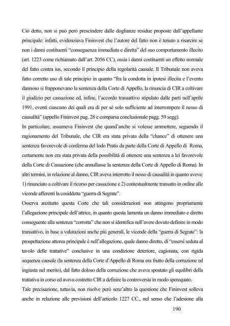 sentenza della Corte d'Appello di Milano - Lider-Lab