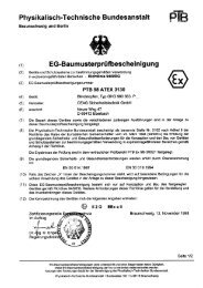 EG-Baumusterpruefbescheinigung PTB 98 ATEX 3130 - Jacob GmbH