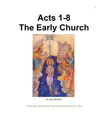 Acts 1-8 The Early Church