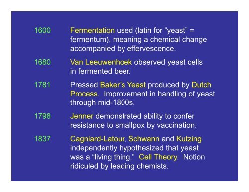 History of Bioprocessing - CMBE