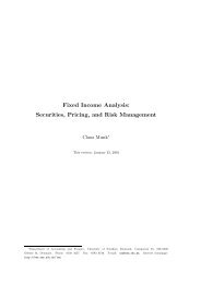 Fixed Income Analysis: Securities, Pricing, and Risk ... - Free
