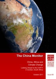 The China Monitor - The Centre for Chinese Studies