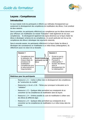 Guide du formateur - LEMA