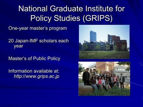 Japan -IMF Scholarship Program for Asia