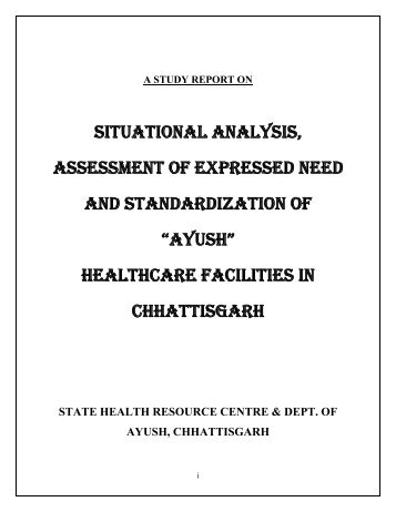 Standardisation of A.. - State Health Resource Centre, Chhattisgarh