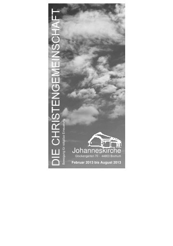 Gemeindeprogramm - Die Christengemeinschaft