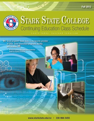 Continuing Education Class Schedule - Stark State College