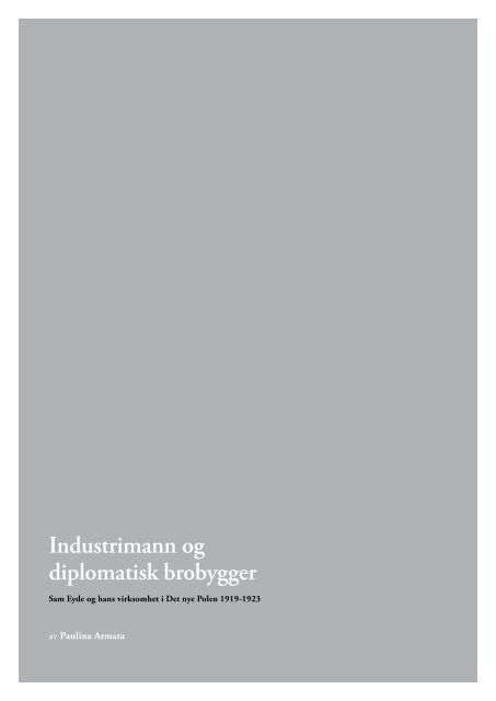 Industrimann og diplomatisk brobygger