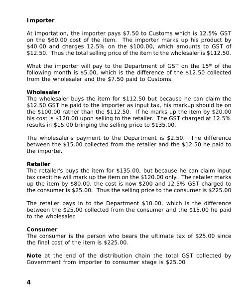 The GST Guide - The Belize Department of General Sales Tax