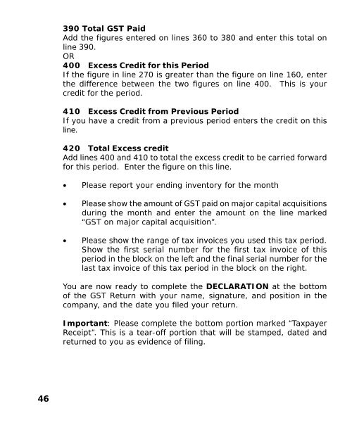 The GST Guide - The Belize Department of General Sales Tax