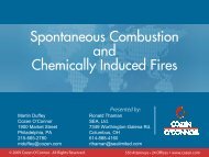 Spontaneous Combustion and Chemically ... - Cozen O'Connor
